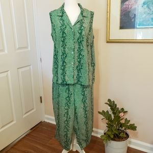 Green Barfani Matching Set